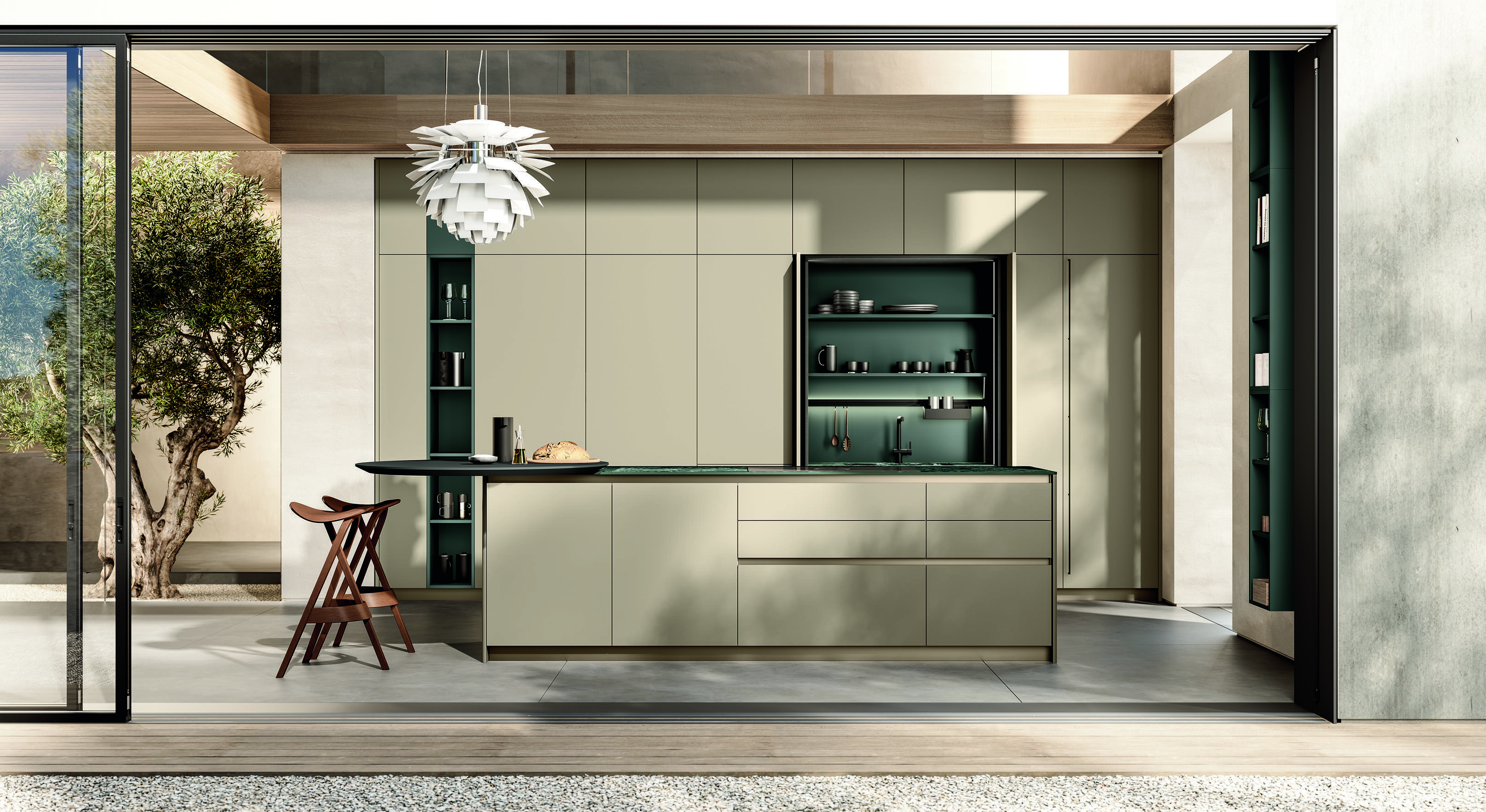 Cucina Febal Casa nello showroom di Varese