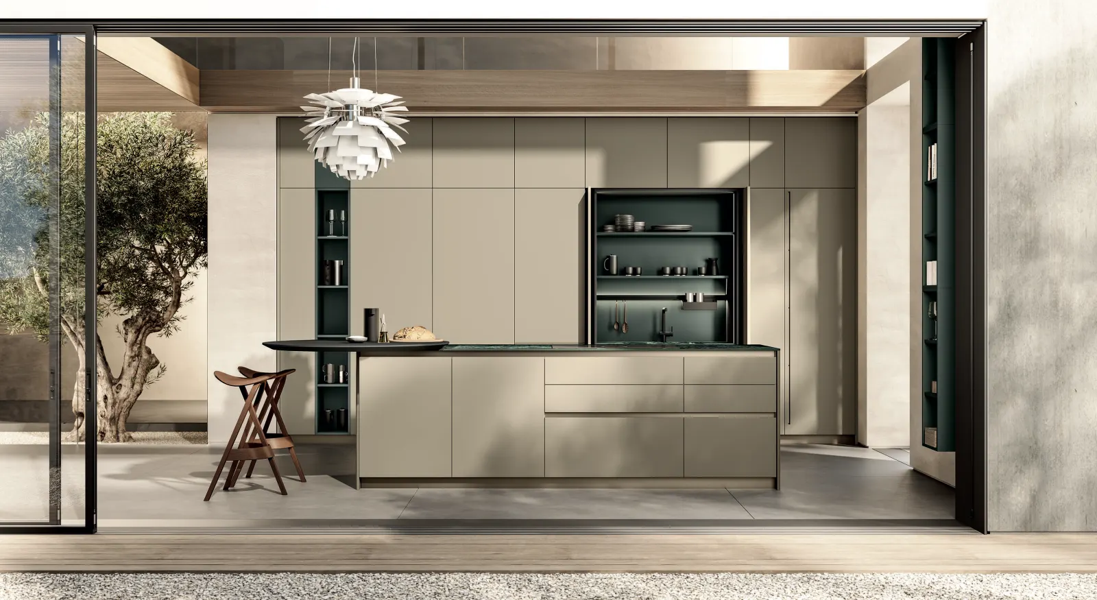 Cucina Febal Casa nello showroom di Varese