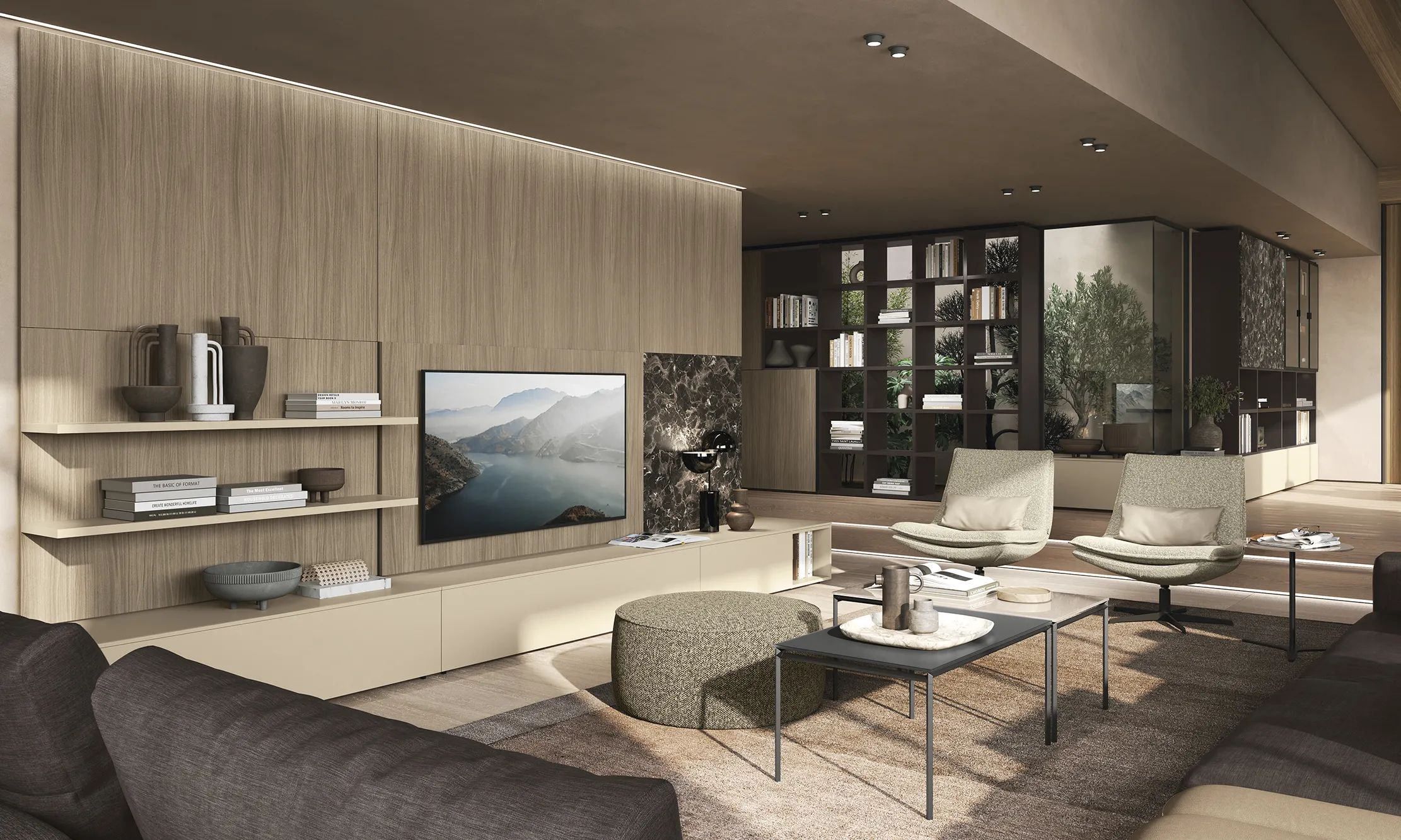 Soggiorno moderno su misura Febal Casa Varese