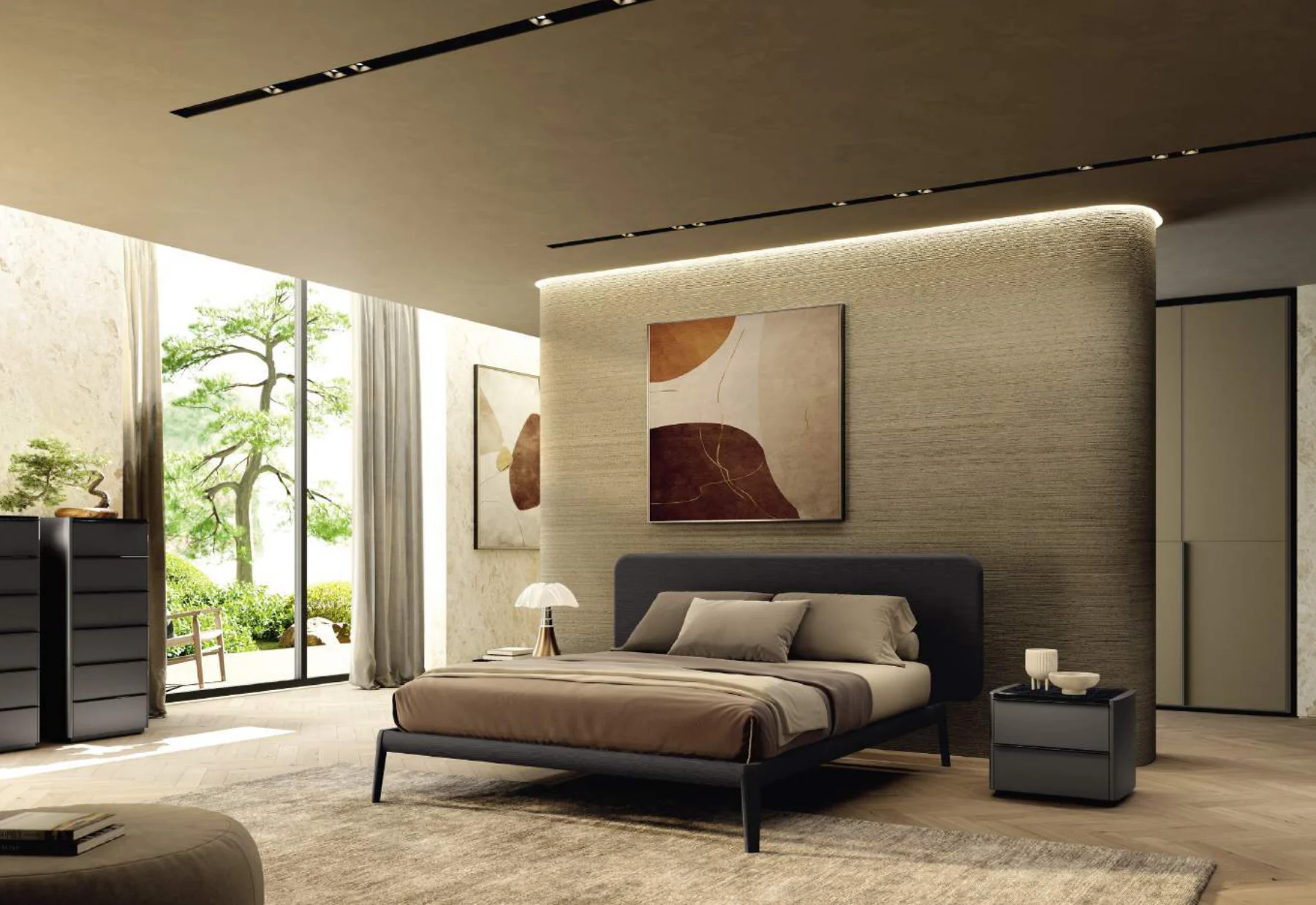 Arden, letti legno: ambientazione dal catalogo Febal Casa