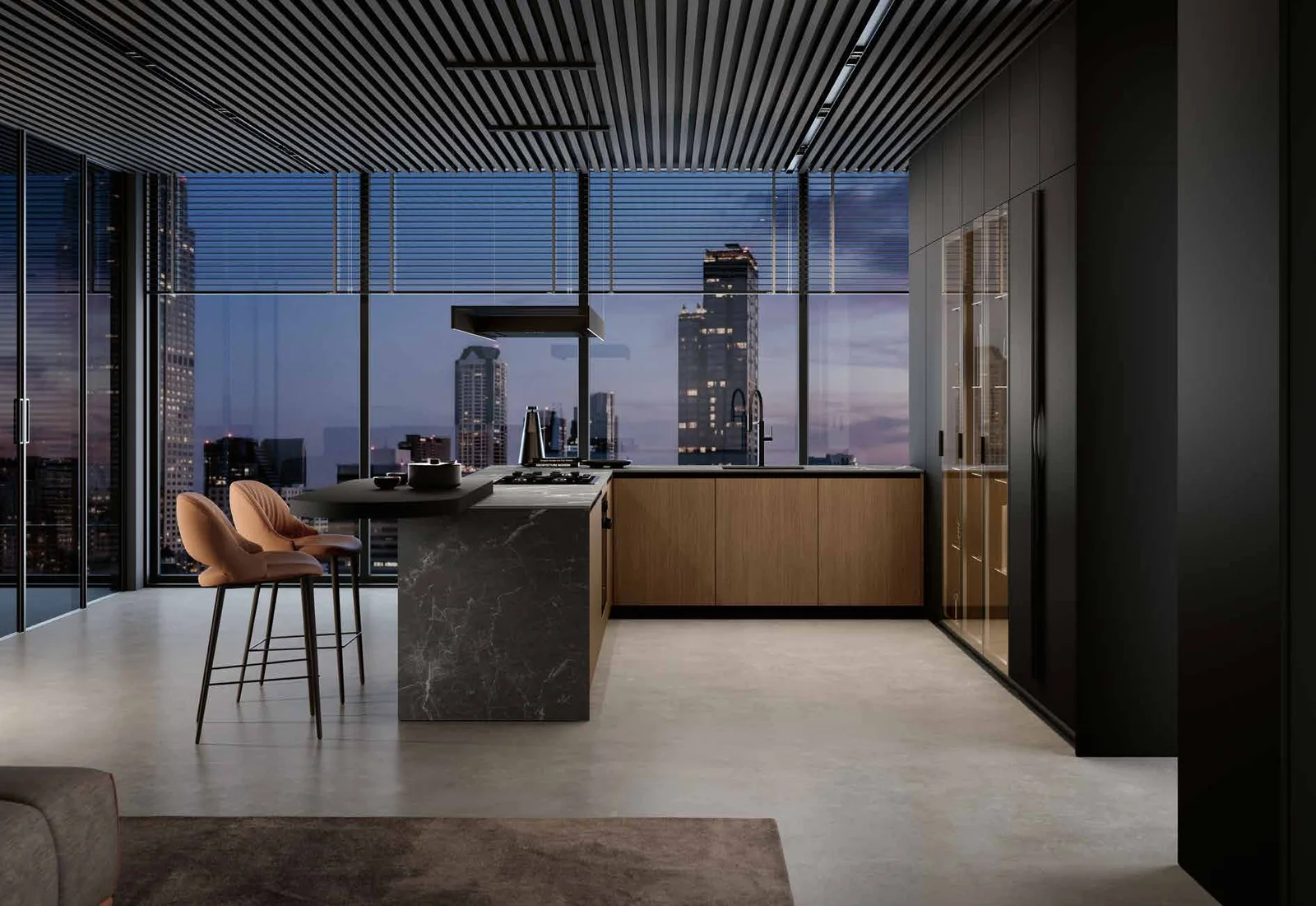 Tech-City: vista 2 della composizione MODULA del catalogo Febal Casa
