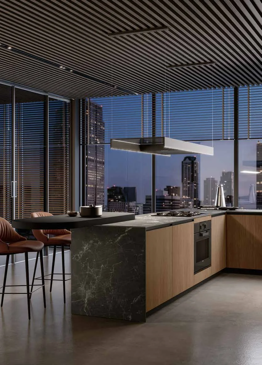 Tech-City: vista 3 della composizione MODULA del catalogo Febal Casa