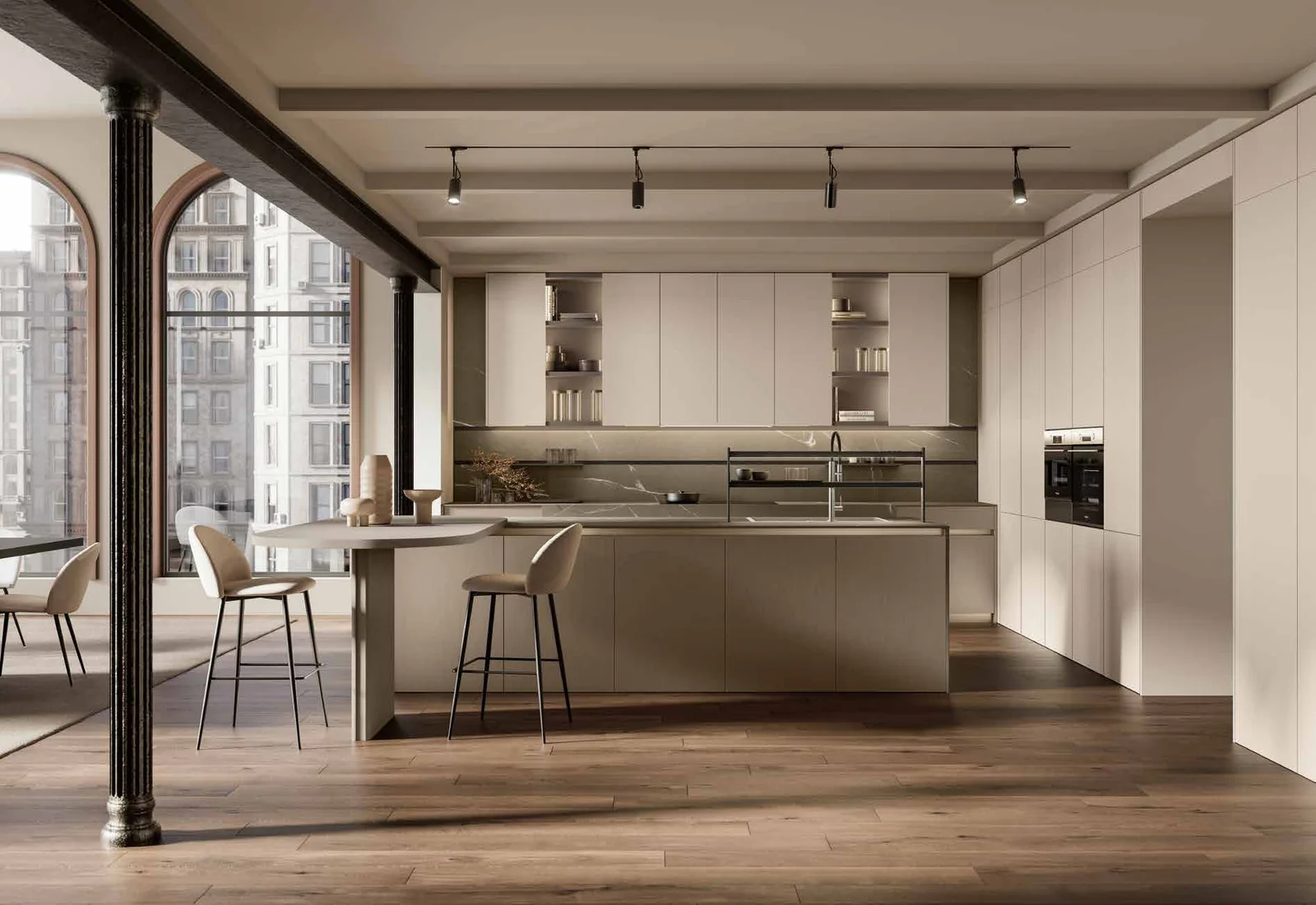 Urban Flow: vista 1 della composizione MODULA del catalogo Febal Casa