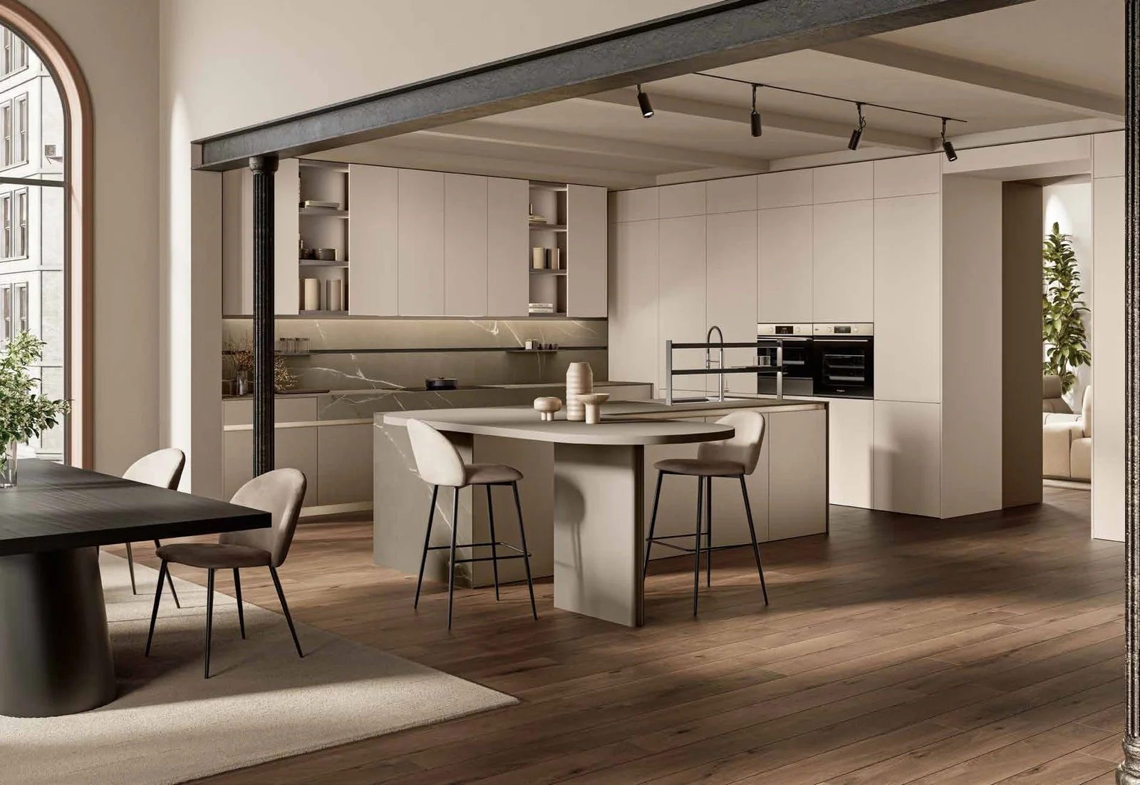 Urban Flow: vista 2 della composizione MODULA del catalogo Febal Casa