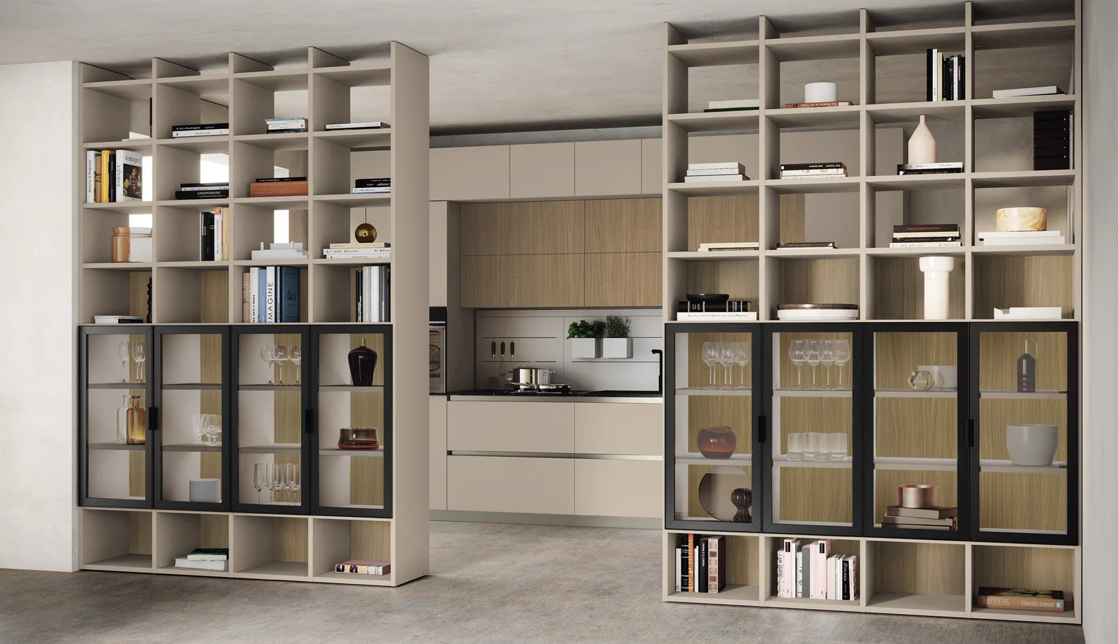 MOMENTI Utility Space, Divisori: composizione U118, vista 4