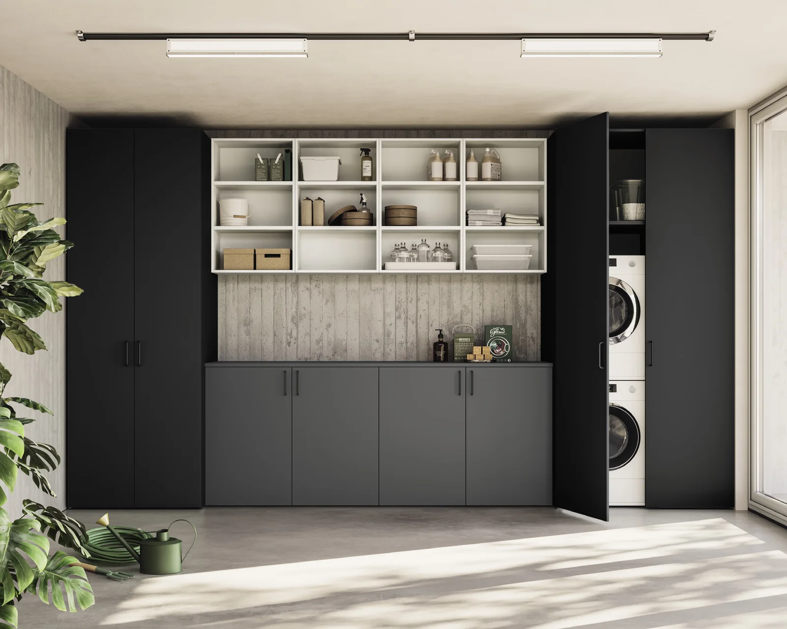 MOMENTI Utility Space, Lavanderie: composizione U107, vista 3