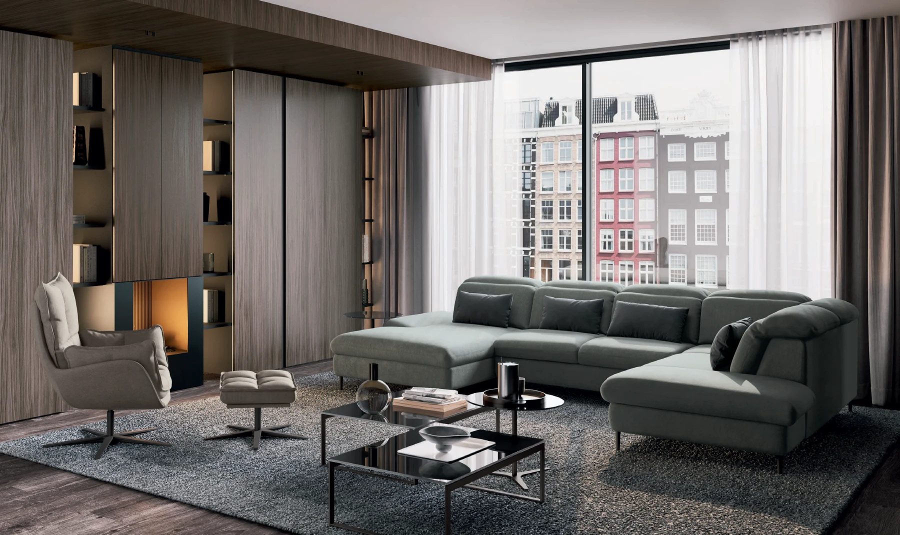 Divano Brickell: vista 2 dal catalogo MUST Febal Casa