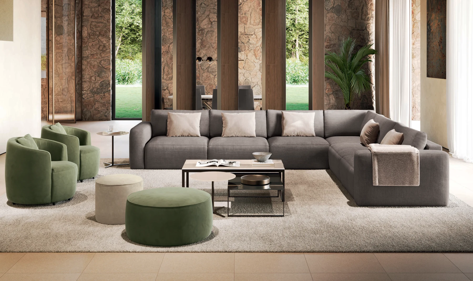 Divano Parioli della collezione MUST Febal Casa